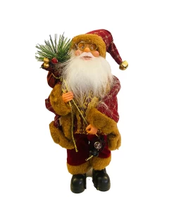 Viejo Pascuero Muñeco De Navidad Rojo-Marron