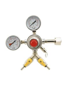 Regulador de Co2 con 2 Salidas para Barril de Cerveza
